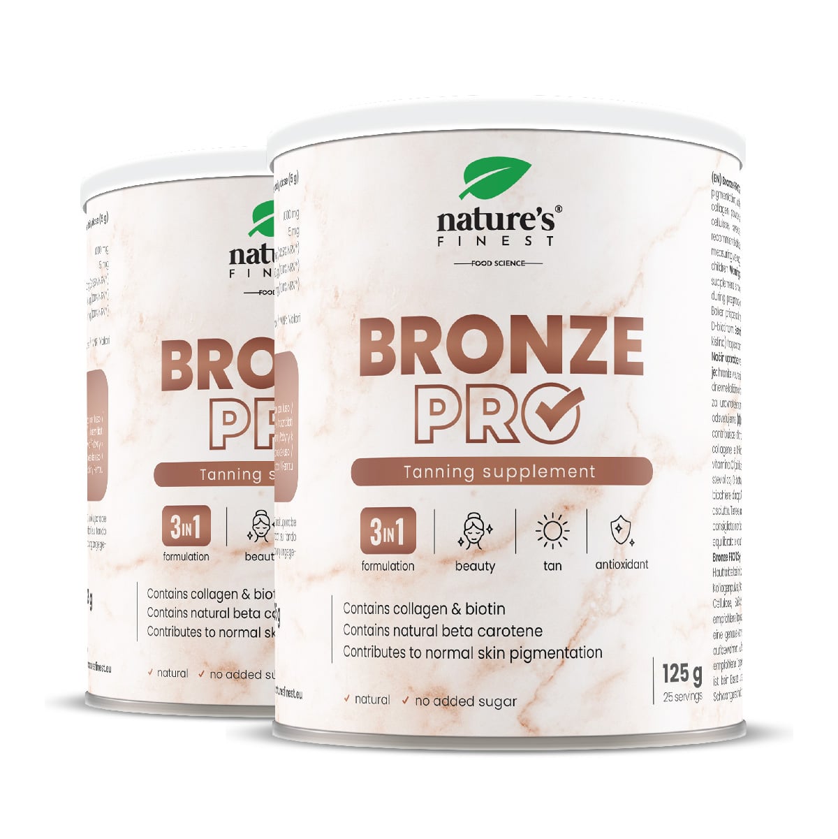 Bronze Pro 1+1 | Natuurlijke drank voor een verbeterde bruining | Koper, collageen, vitaminen | Geen capsules.